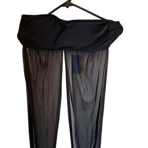 Cupshe‎ Underwire Black Convertible Bikini Top Size Large Fabric Steamers wrap